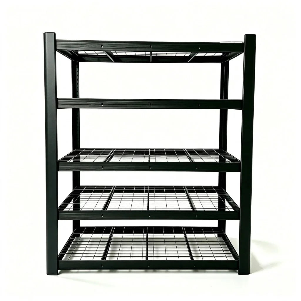 Heavy Duty Steel Mesh Storage Rack For Garage And Workshop