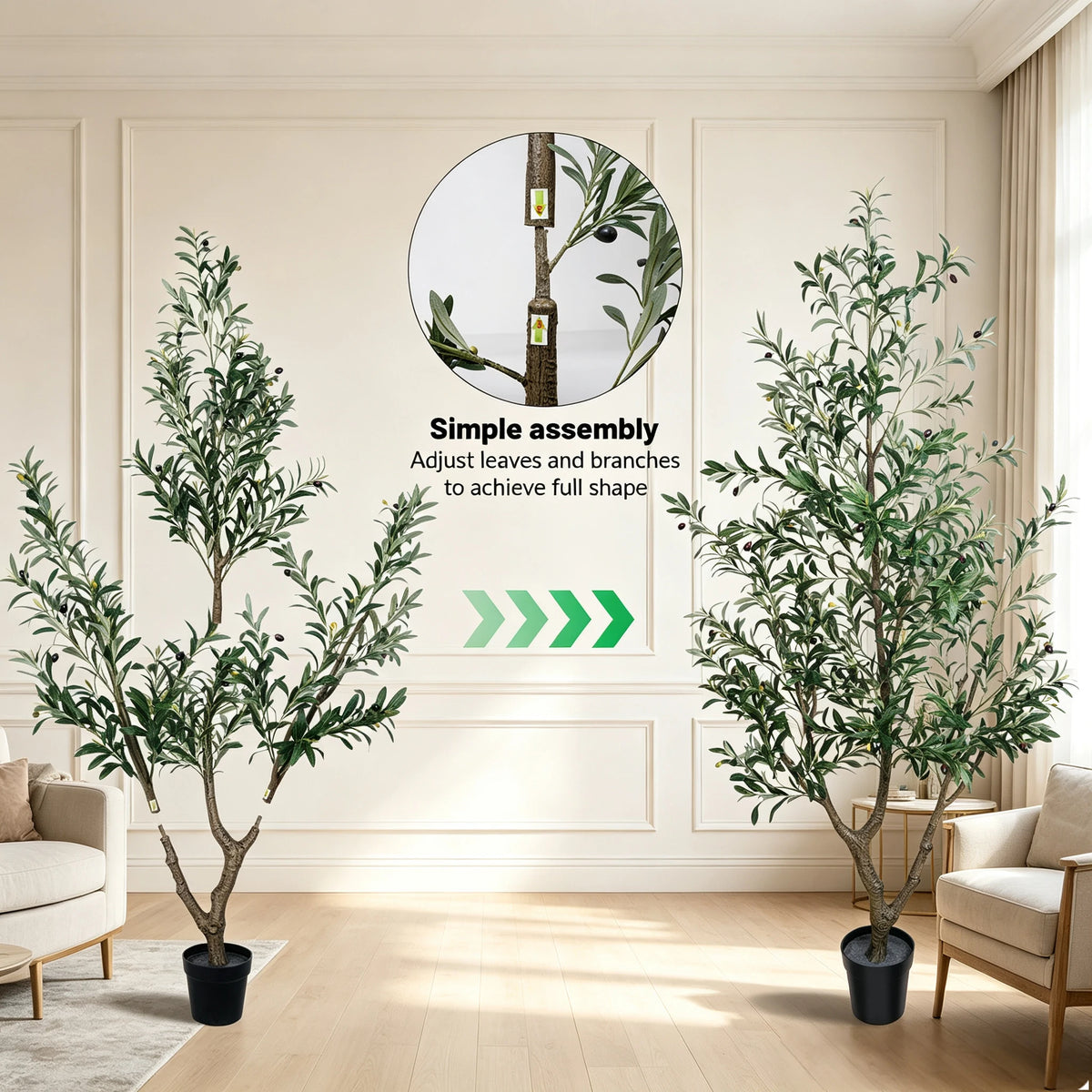 Olitree Artificial Olive Tree Indoor Outdoor Home Decoration