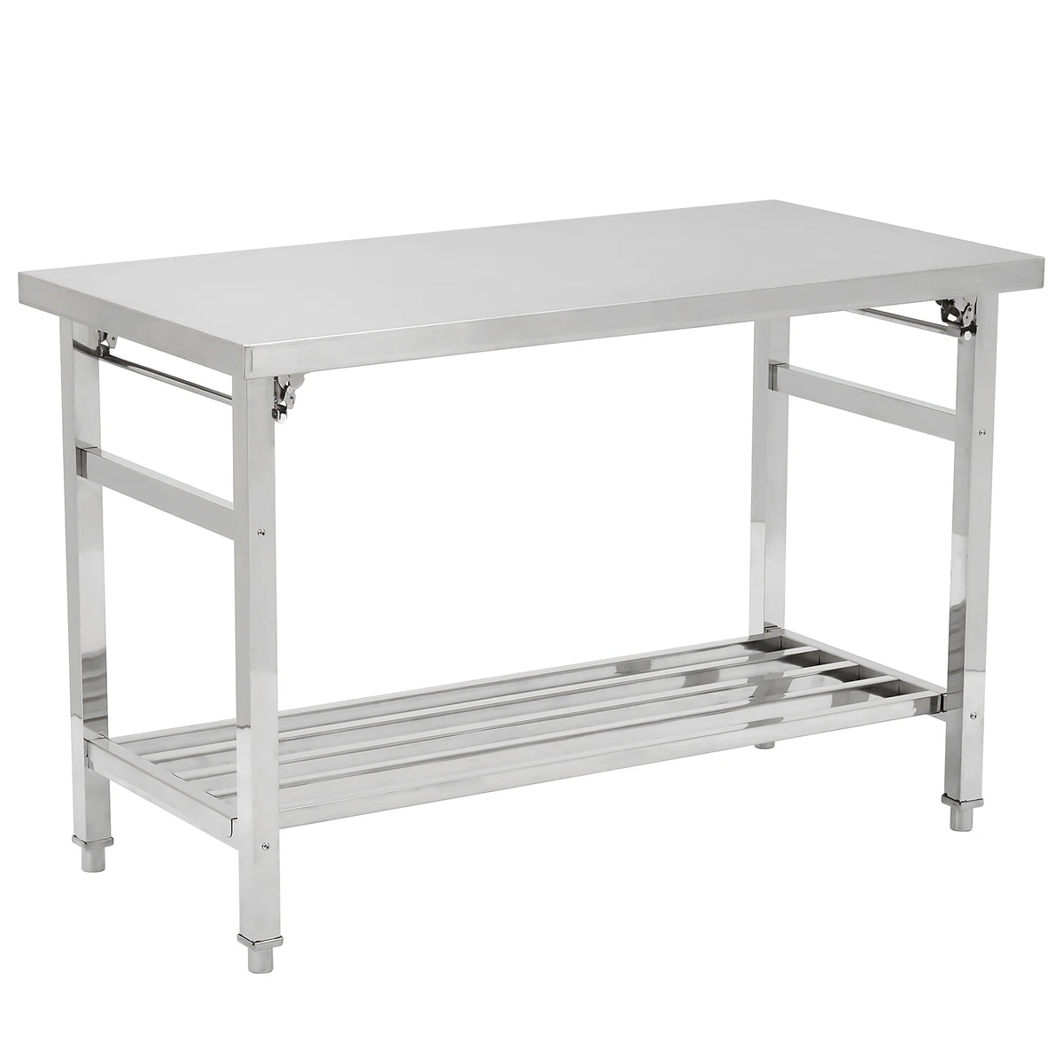 HiMISS Stainless Steel Folding Prep Table For Outdoor Cooking