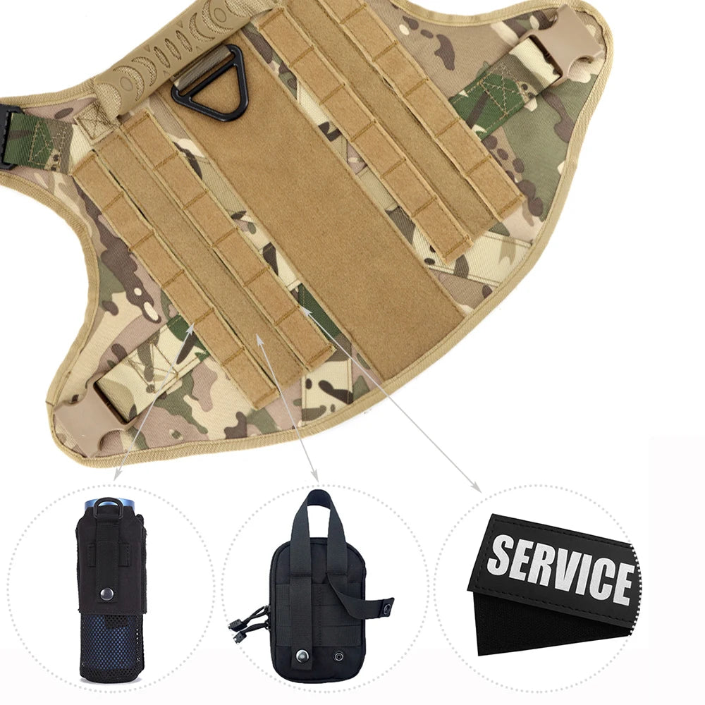 PETRAVEL Tactical Dog Harness And Leash Set For Training