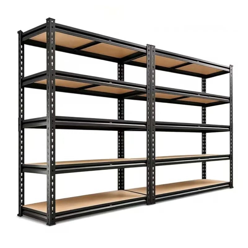 Slim 5 Tier Metal Shelving Unit Heavy Duty Storage Organizer