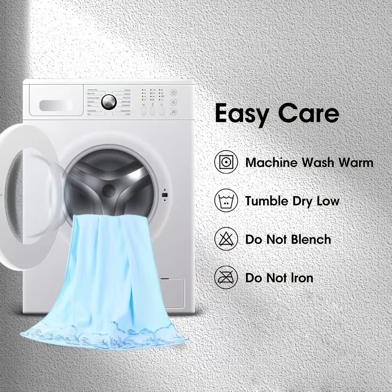 Ultra Soft Absorbent Microfiber Three Piece Towel Set