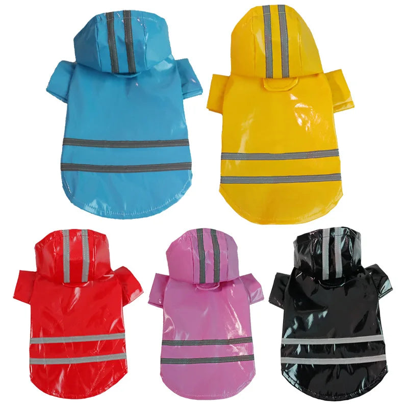 Waterproof Hooded Dog Raincoat Outdoor Jacket For Dogs And Cats