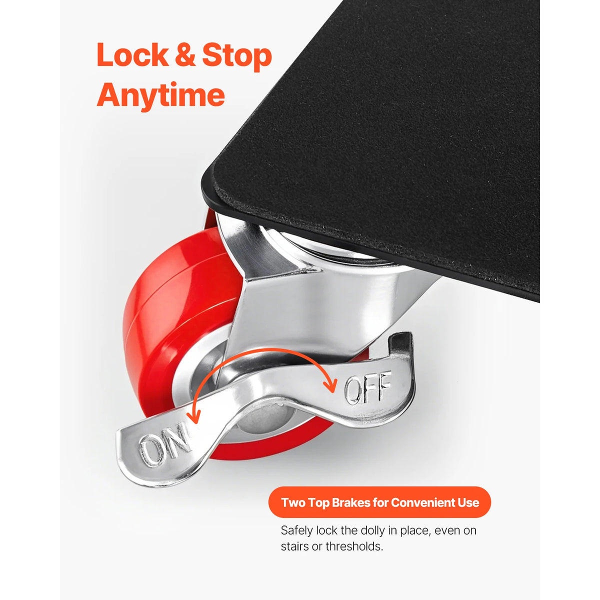 SucceBuy Four Piece Heavy Duty Furniture Dollies Set