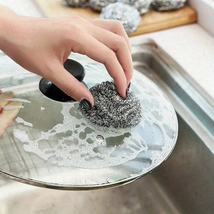 Stainless Steel Scrubbing Balls For Kitchen Sink And Floor Cleaning