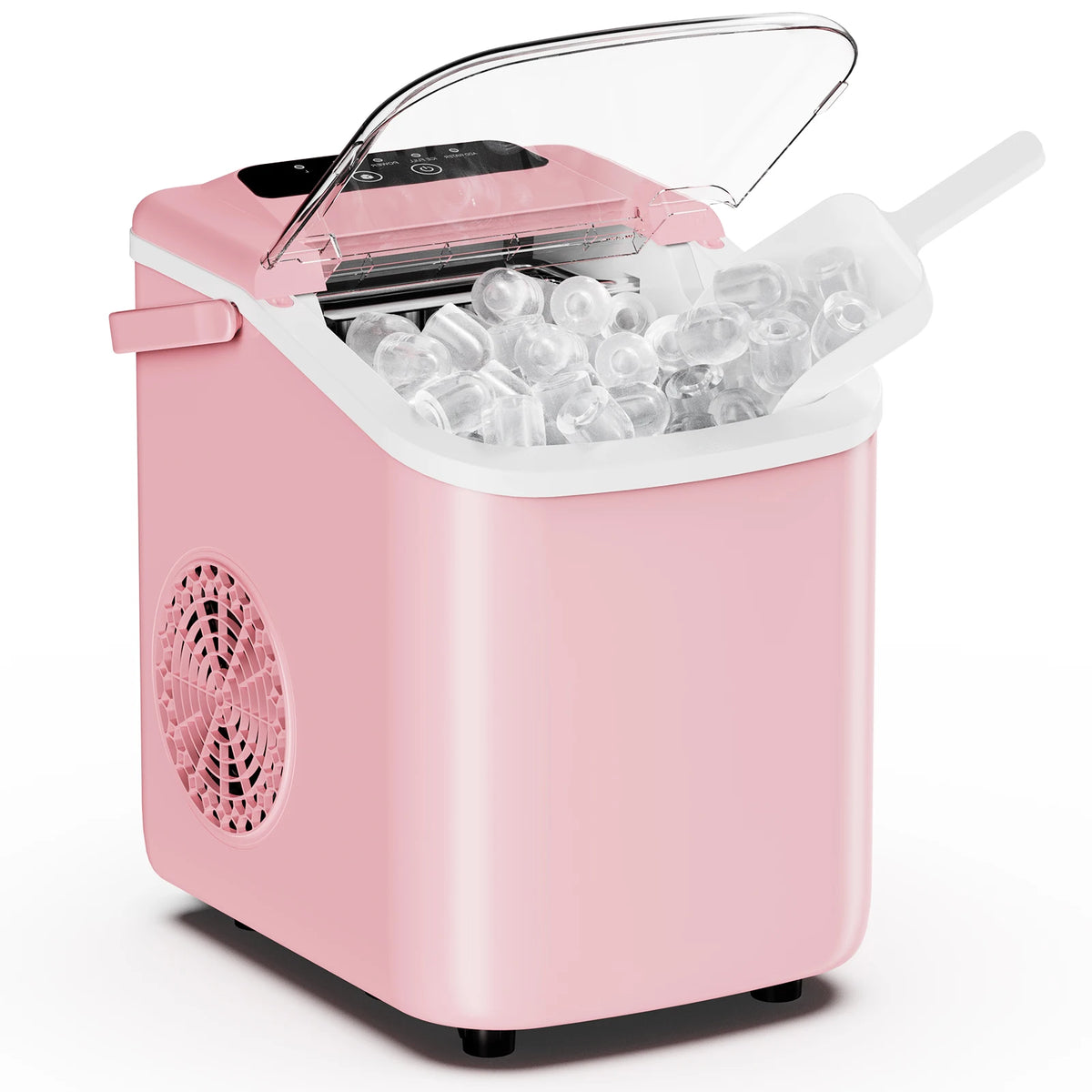 Compact Countertop Portable Ice Maker With Handle And Scoop