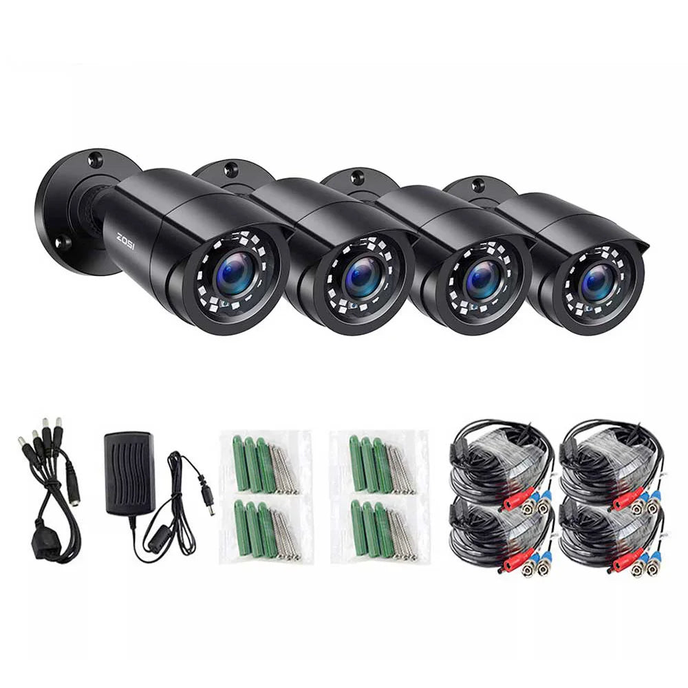 ZOSI Outdoor Weatherproof Bullet Security Camera For CCTV Systems