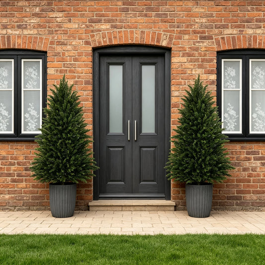 Olitree Artificial Cedar Tree Realistic Evergreen Potted Plant Decor
