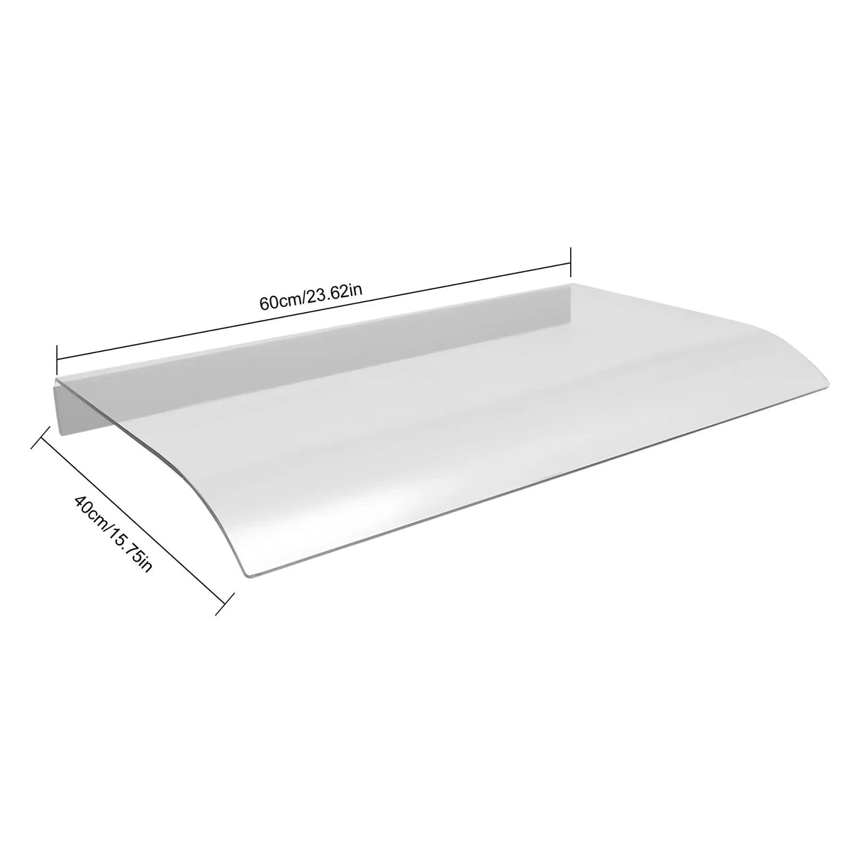 Clear Front Door Canopy Awning With Ultraviolet Shield