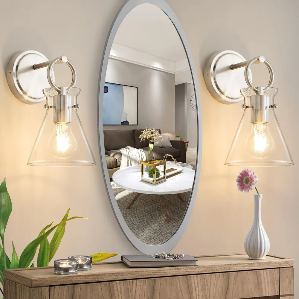 11.42 Inch Dimmable LED Wall Sconces Set of 2, Vanity Light for Bathroom & Bedroom