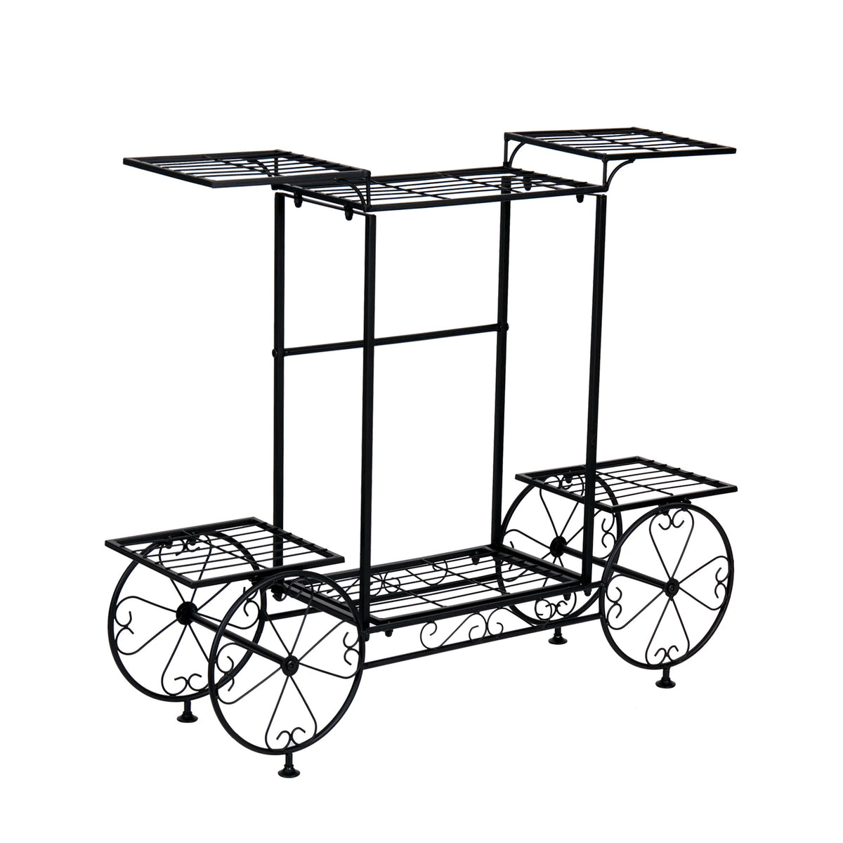 Wisfor Metal Garden Plant Stand Six Tier Pot Holder Organizer