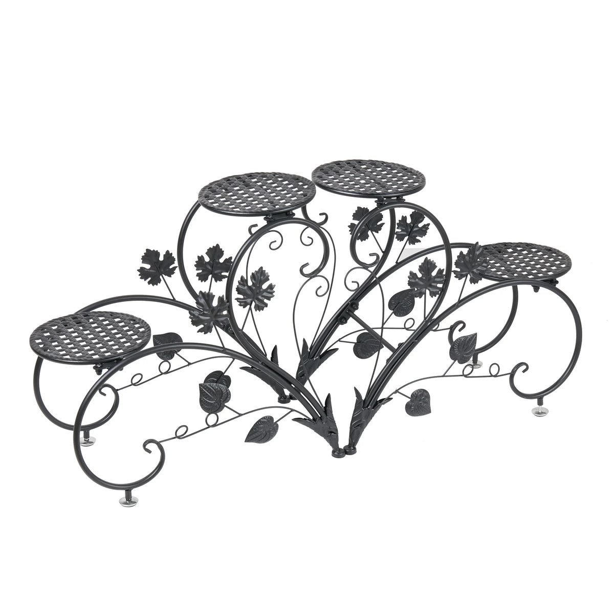Wisfor Heart Shaped Metal Plant Stand For Garden Pots