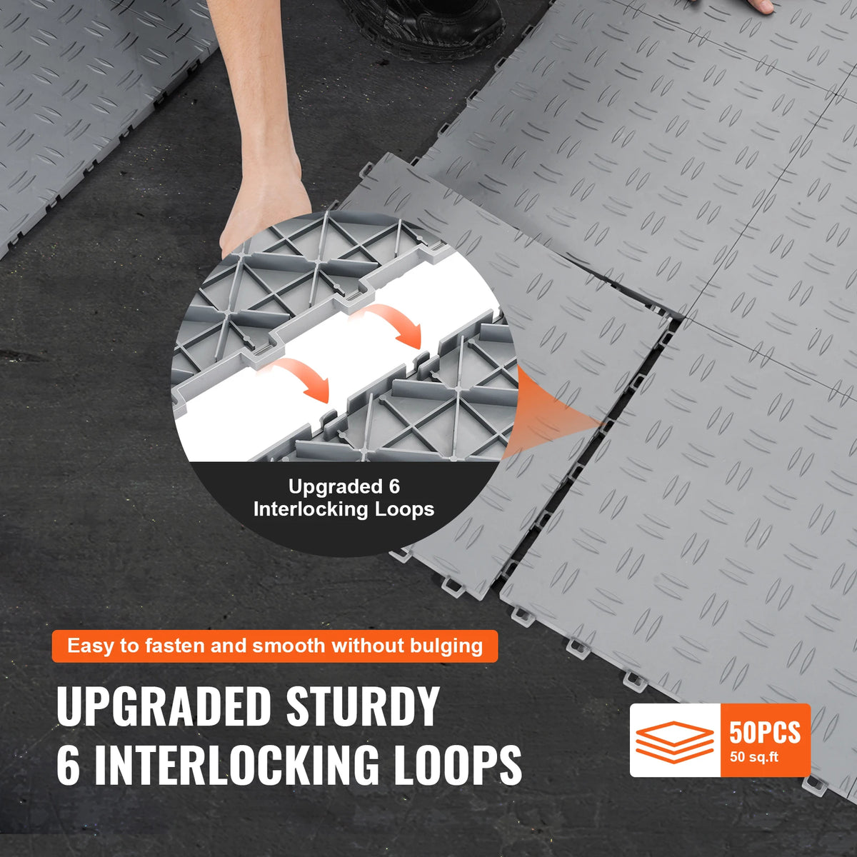 Premium Interlocking Non Slip Garage Floor Tiles For Basement