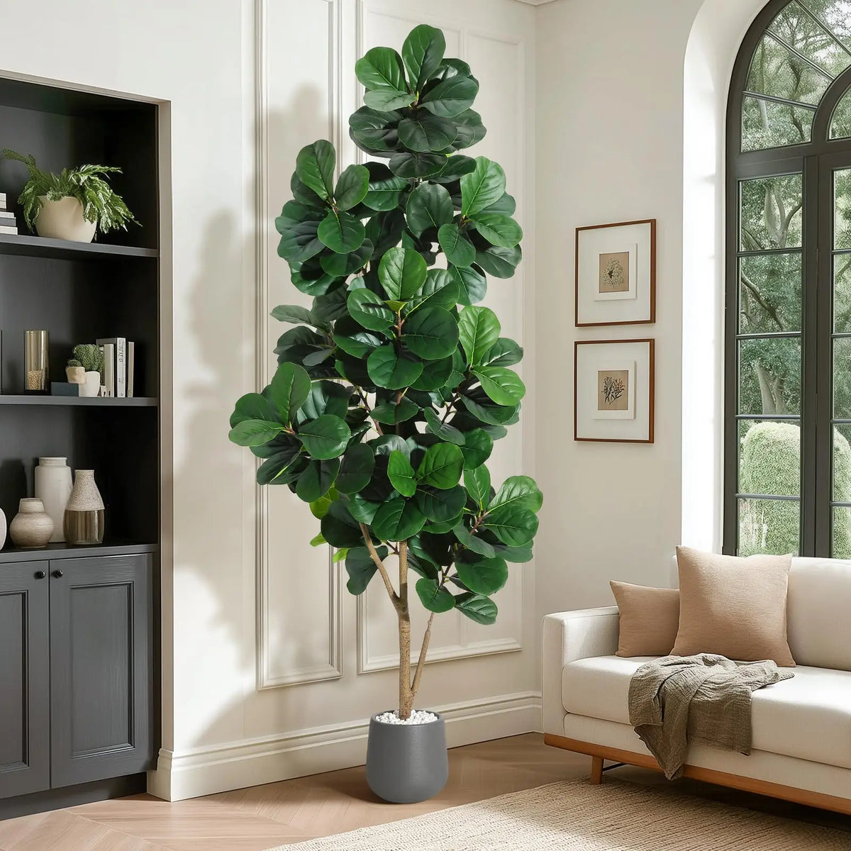 Realistic Artificial Fiddle Leaf Fig Tree For Modern Home Decor