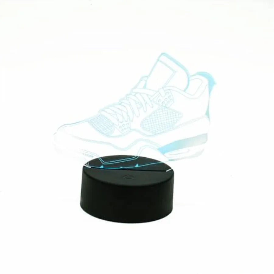 3D LED Light Sneakers Lamp Acrylic Illusion Night Flashing Cool Sneaker_A