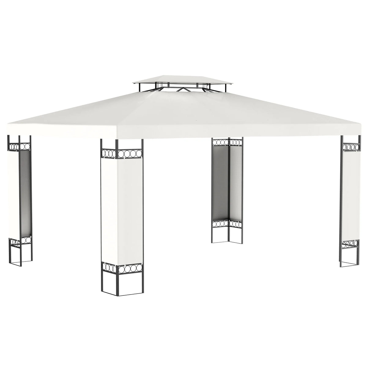 Outsunny Outdoor Patio Gazebo Canopy Shelter With Vented Roof