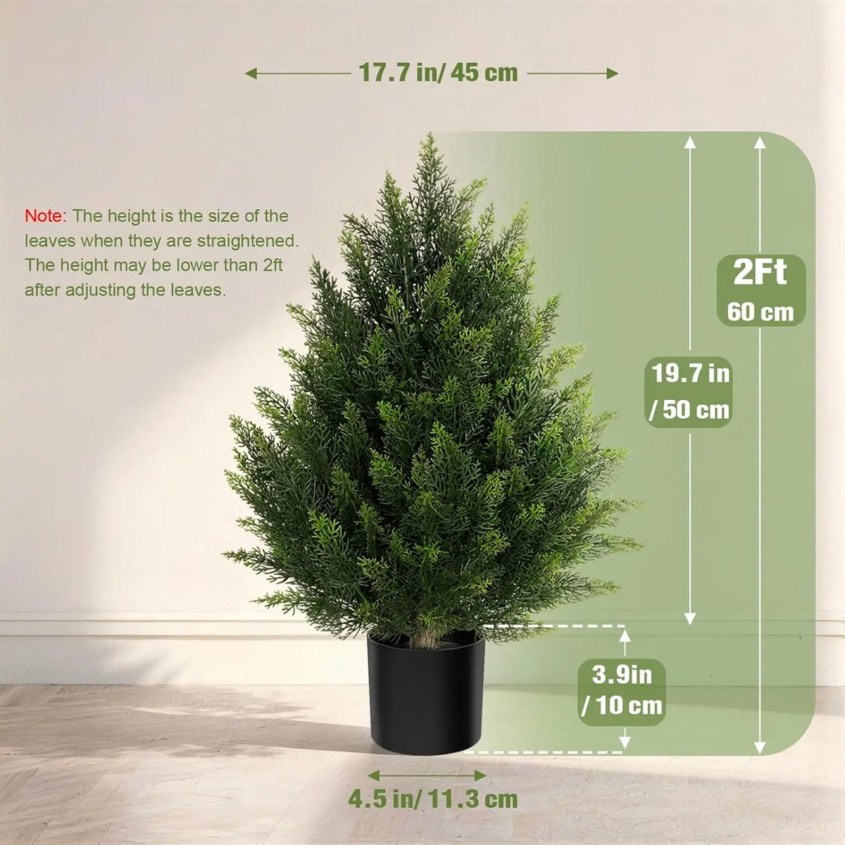Olitree Artificial Cedar Topiary Tree For Indoor And Outdoor