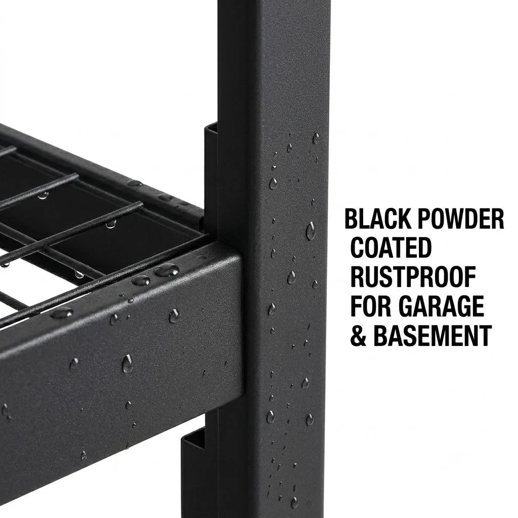 Heavy Duty Steel Mesh Storage Rack For Garage And Workshop