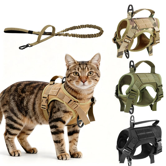 PETRAVEL Cat Harness Vest And Leash Set For Outdoor Walking
