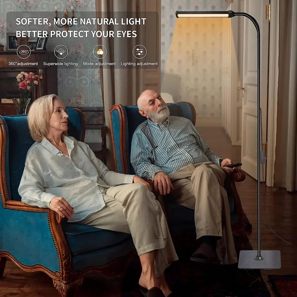 DUMILOO LED Floor Lamp With Flexible Gooseneck And Dimming