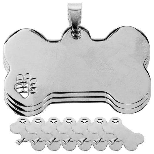 YTYIN Personalized Stainless Steel Dog ID Tags for Pet Collars