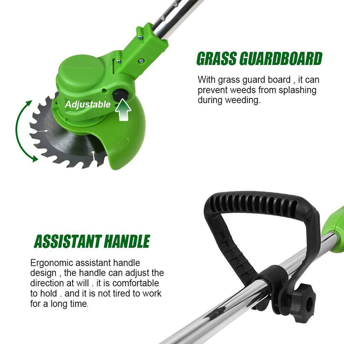 Cordless Brushless Electric Lawn Mower And Grass Trimmer Tool