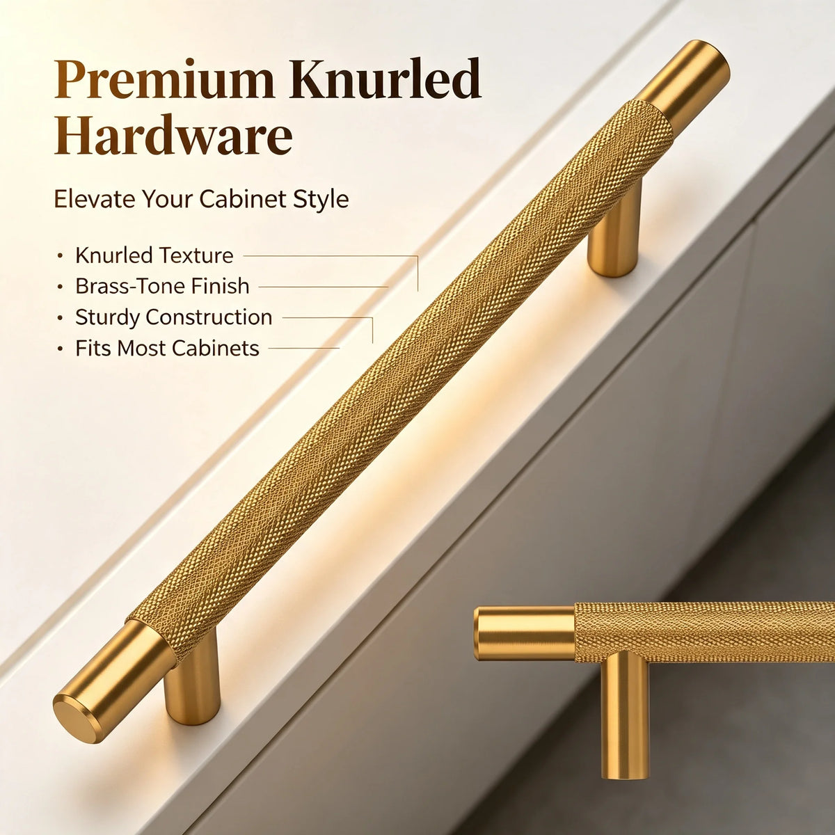 Alzassbg Aluminum American Style Cabinet Drawer Handles