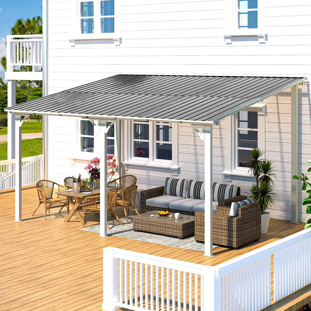 Corrugated Galvanized Steel Roofing Panels For Garages And Pergolas