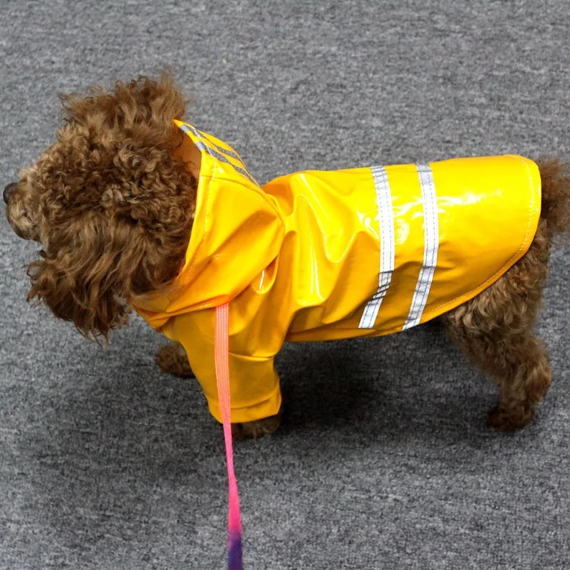 Waterproof Hooded Dog Raincoat Outdoor Jacket For Dogs And Cats