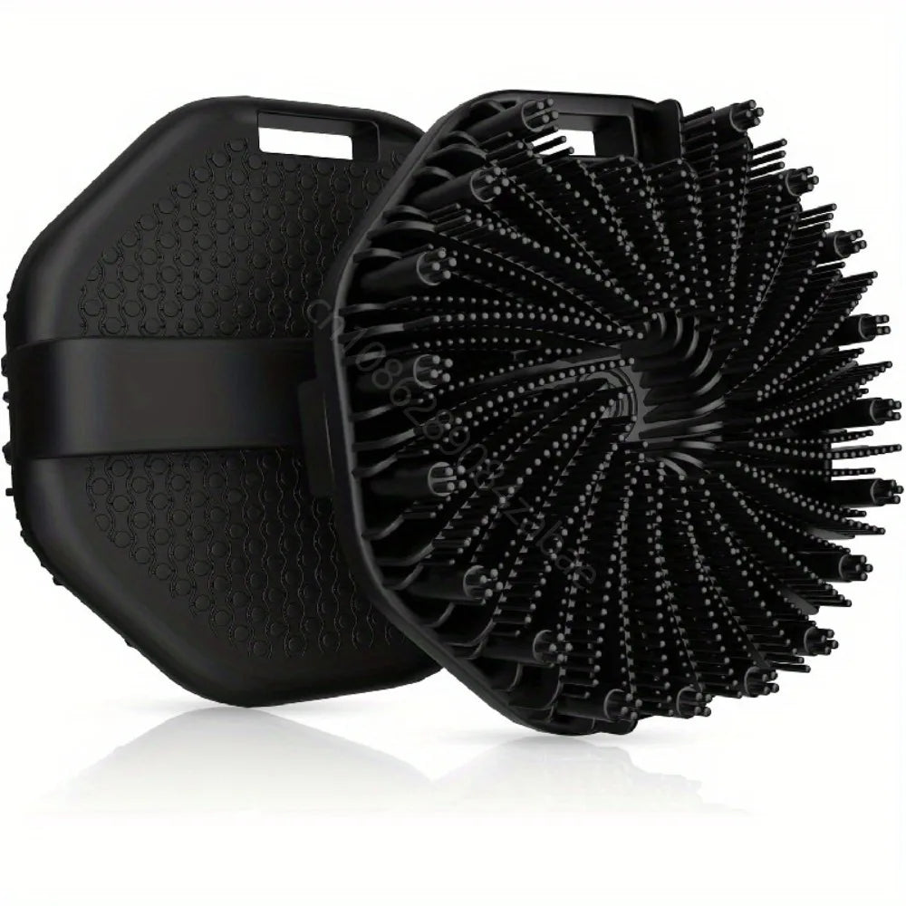 Soft Silicone Back Scrubber With Long Handle For Gentle Exfoliation