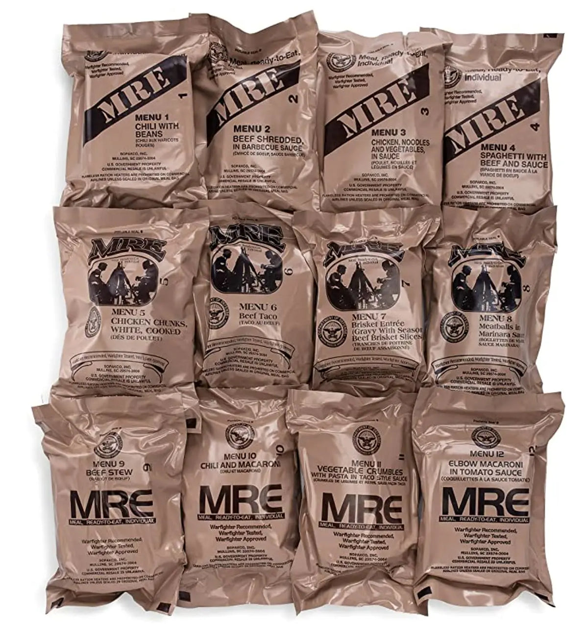 US Military Surplus Meals Ready To Eat Emergency Food Supply