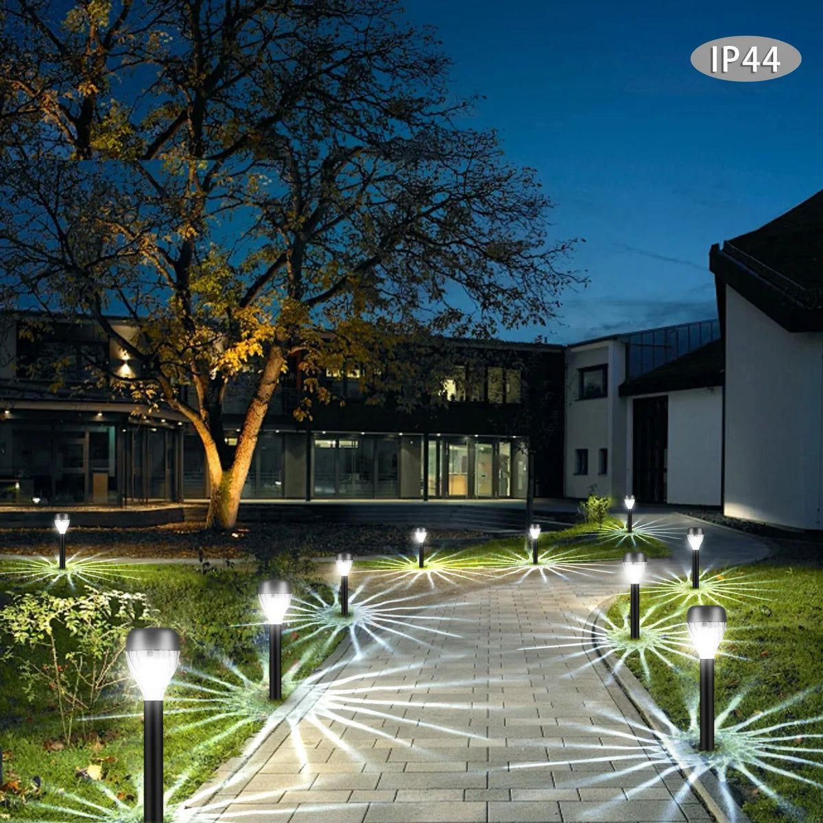 Solar Oval Shadow Design Landscape Lights For Yard Pathways