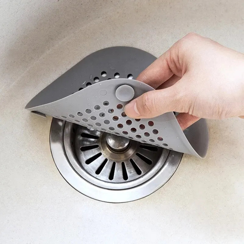 Silicone Sink Strainer Hair Catcher Drain Filter For Kitchen Bathroom