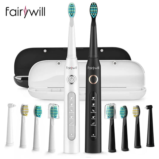 Fairywill Sonic Electric Toothbrush with 5 Modes and Timer