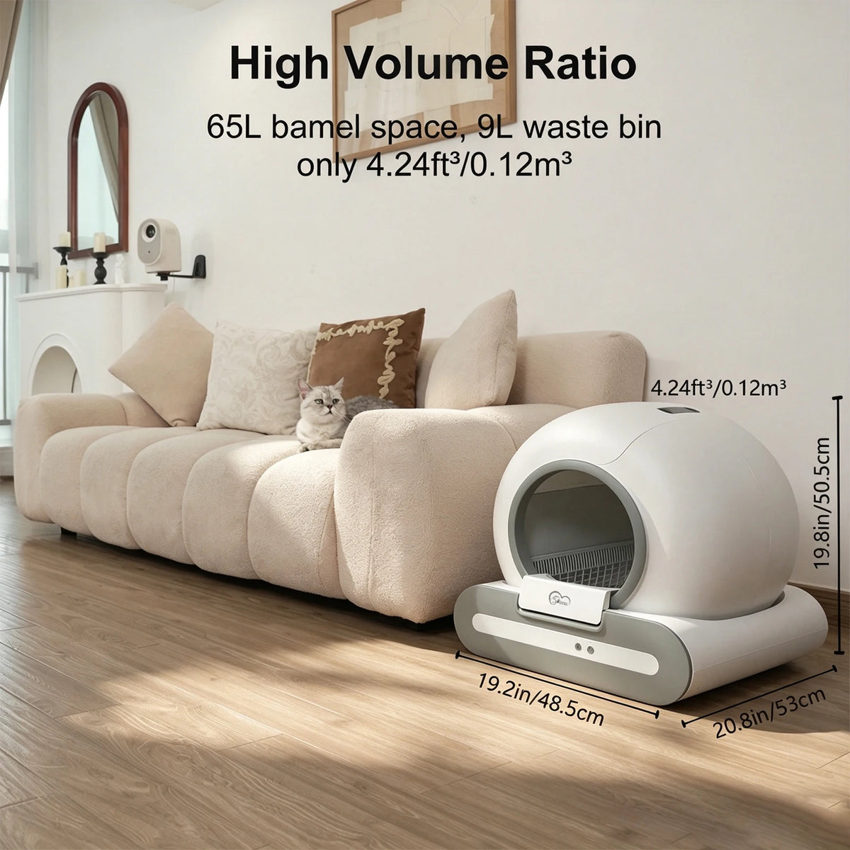 DOEL Smart Self Cleaning Cat Litter Box With App Control