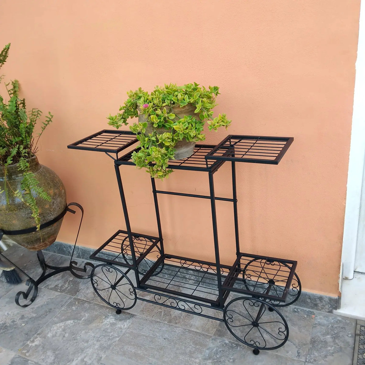 Wisfor Metal Garden Plant Stand Six Tier Pot Holder Organizer