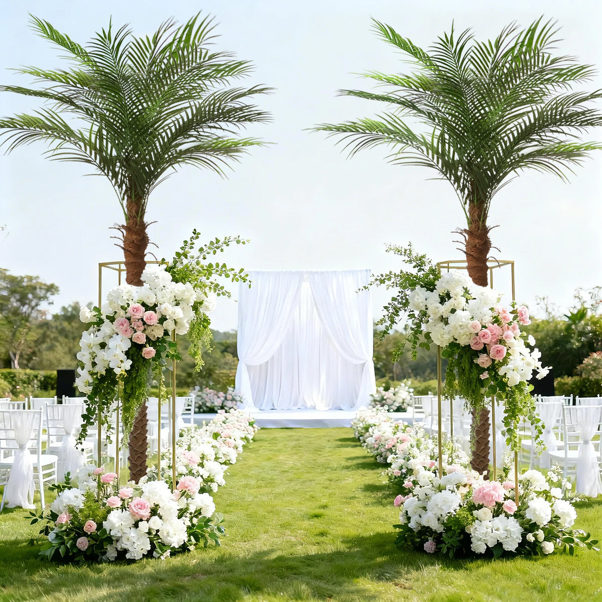 Olitree Artificial Faux Palm Tree For Indoor Outdoor Home Decor