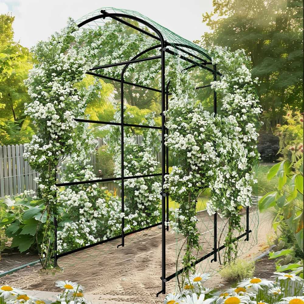 Wisfor Metal Garden Trellis Support Frame For Climbing Plants