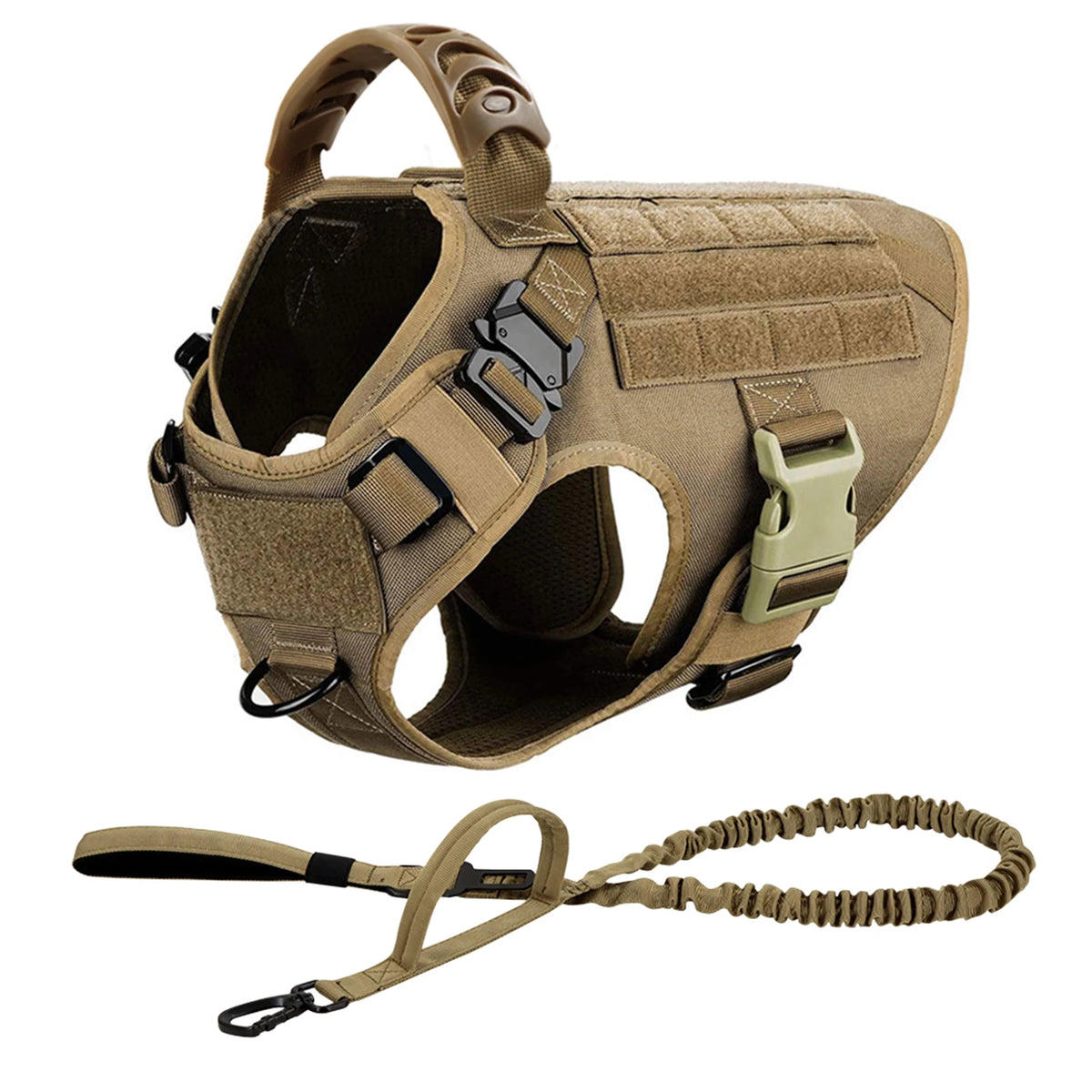 PETRAVEL Tactical Dog Harness And Leash Set For Training