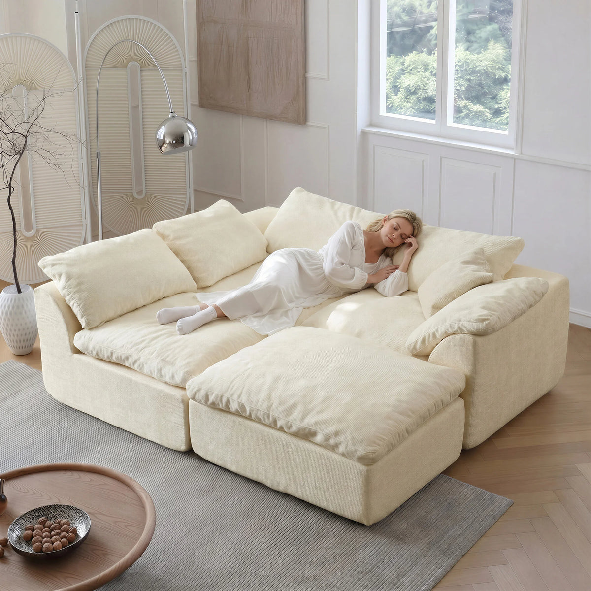 Yeflixvrau Modern Modular Sectional Sofa With Deep Seating For Homes