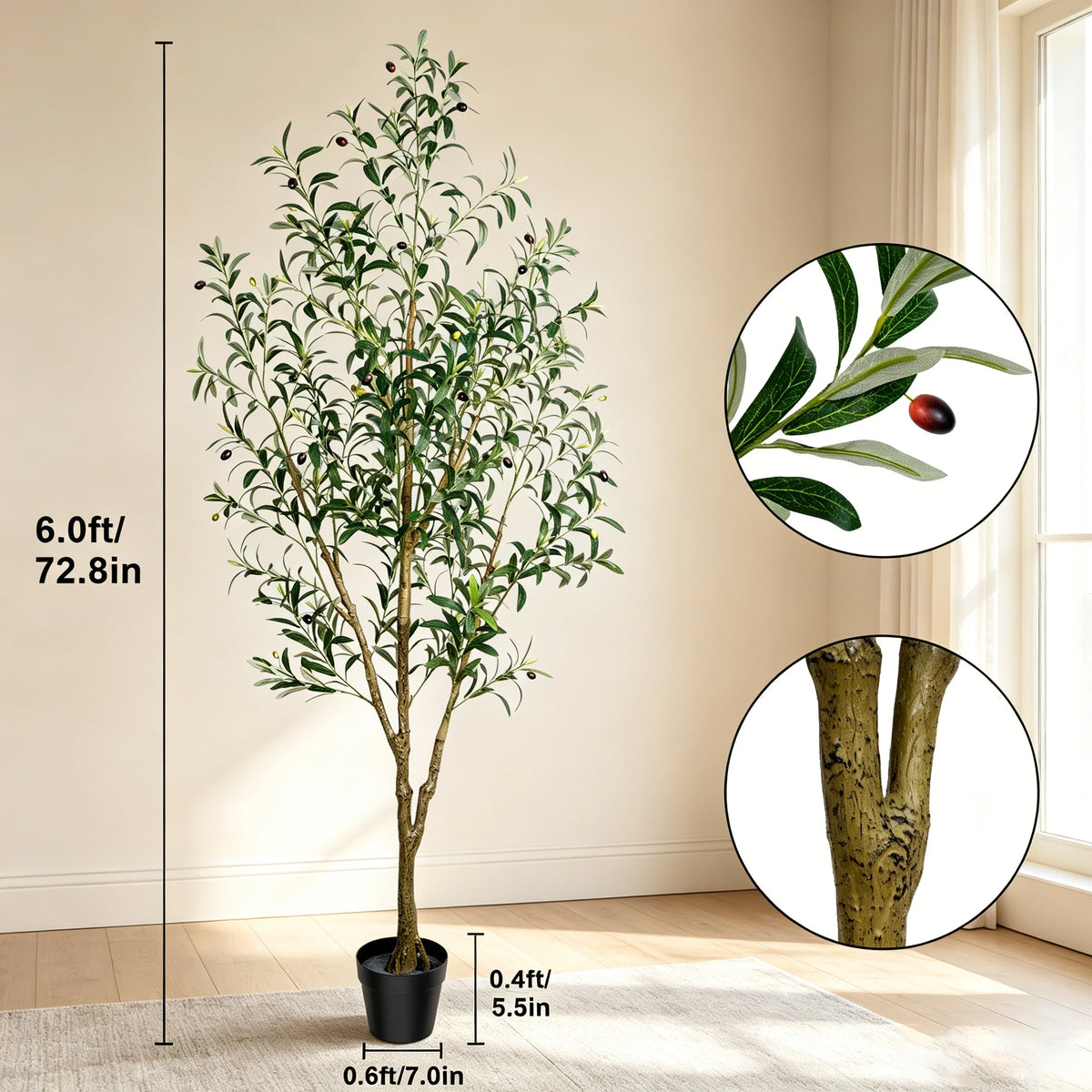 Olitree Artificial Olive Tree For Stylish Indoor Decor