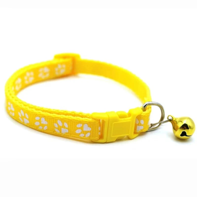 Adjustable Cat Collar With Bell And Cute Pattern Pet Accessory