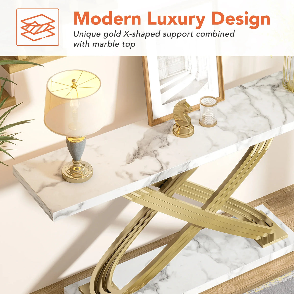 Tribesigns Modern Rectangular Console Table For Entryways